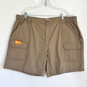 Savane Hiking Shorts Waist Size 44 UPF 30 Tech Pocket in Tan NWT